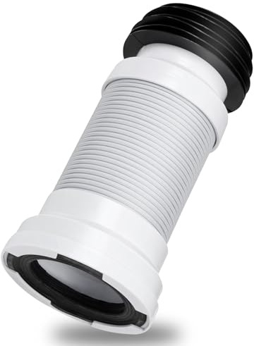 270-700 mm Toilet Waste Pipe Connector, Flexible Toilet Pan Connector Universal WC Waste Soil Pipe Flexible Pipes for All Standard Toilets