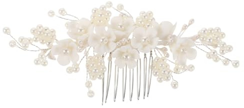 ABOOFAN Tocado de Boda Floral de Novia Tocados de Pelo para Boda Accesorios Cabello de Novia Peineta Vintage para Mujer