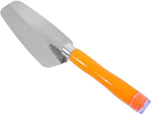 Hoement Paleta de Acero Inoxidable para Enlucido y Alisado de Paneles de Yeso, Tamaño Mediano con Mango Ergonómico de Goma, Herramienta Manual para Albañilería y Colocación de Azulejos,