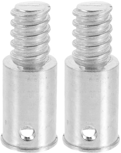 VALICLUD 2pcs American Thread Metal Broom Handle Threaded End Replacement Tips Pole Adapter for Cleaning Tools Compatible Metal Extension Poles for Household Sweeping