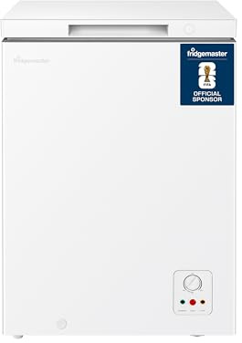 Fridgemaster White Chest Freezer, 97L Capacity, MCF100E， Freestanding, Mechanical Control, Winter Guard (-15°C), Low Noise 38dB, Basket Storage 858 (H) x 578 (W) x 444 (D) mm
