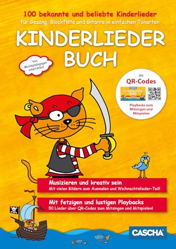 Kinderliederbuch für Gesang, Blockflöte und Gitarre in einfachen Tonarten