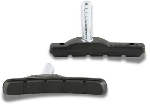 CONTEC Bremsschuh V-Stop, V-Brakes Medium Compound, mittelharte Gummimischung, minimaler Verschleiß, DIN-geprüft, asymmetrisch