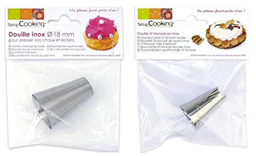 Duo de douilles pâtissières - Choux 18 mm et St Honoré