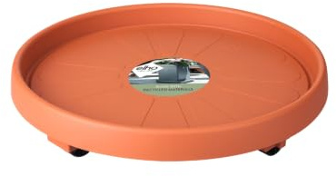 Elho Universal Planttaxi, Tonrot, ⌀ 34,5 x H 5,1 cm, Terra