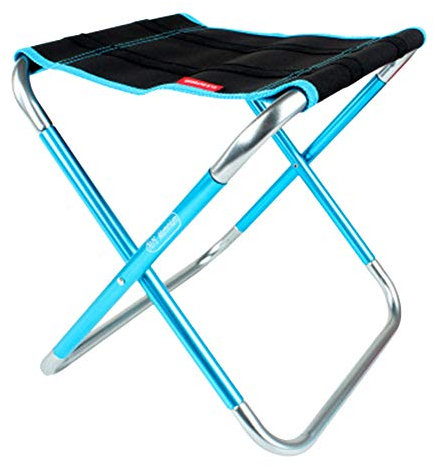 GUOCU Ultraleicht Alu Hocker klappbar Sitzhocker Klappstuhl Faltbar für BBQ, Camping, Angeln, Reisen, Wandern, Garten