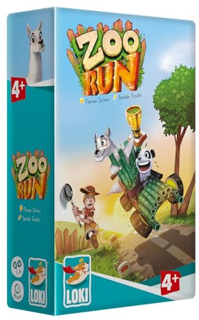 LOKI, Zoo Run, Kinderspiel ab 4 Jahren, für 1 bis 5 Spieler