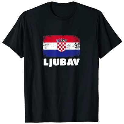 Ljubav Liebe auf Kroatisch | Balkan Kroatien T-Shirt