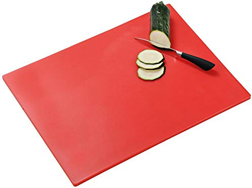 Kesper Profi-Schneidebrett großes Tranchierbrett aus schnitt-beständigem Kunststoff, Maße 50 x 38 cm, 30052, Braun