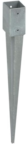 Gartenwelt Riegelsberger Premium staketkolonn 30 x 50 mm C-profil för staketbrädor höjd 80 cm för fastsättning