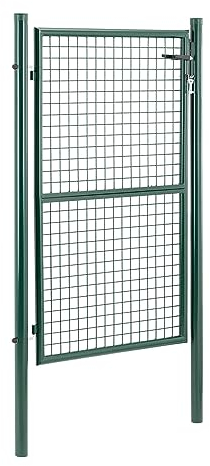 Wiesenfield WIE-GG-150 Gartentor 107,50 x 196 cm Stahl (pulverbeschichtet) Gartentor Metall Gartentür Zauntor Metall Stabmattenzaun-Tor