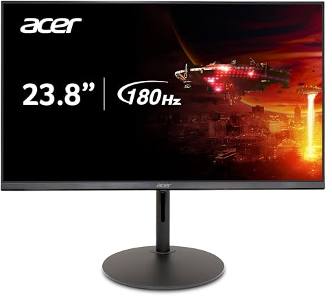 Acer Nitro XF240YM3 Gaming Monitor 23,8 Zoll (60 cm Bildschirm) Full HD, IPS, 180Hz, 4ms(GTG), 1ms(VRB), DP 1.4, 2xHDMI 2.0, höhenverstellbar, FreeSync Premium