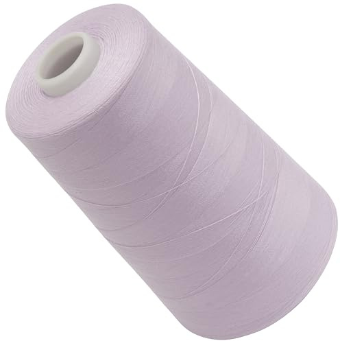 AERZETIX - C72488 - Bobina cono di filo per cucire 120 (40/2) 4000 m - in poliestere - colore rosa chiaro lillà ortensia - sartoria merceria corda cordone cucito abbigliamento pelletteria