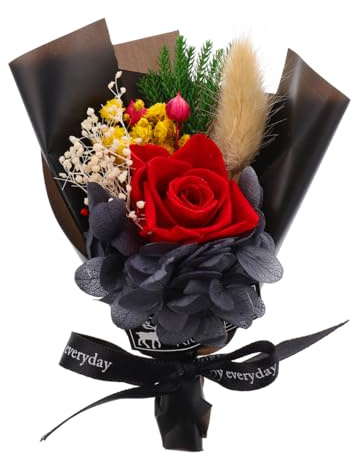 PRETYZOOM Konservierter Frischer Unsterblicher Blumenstrauß Als Zum Valentinstag