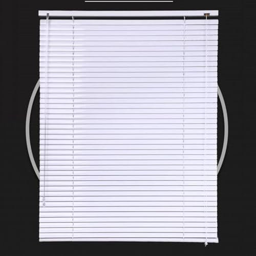 Suwooy Jalousien Fenster,Aluminium Jalousie Für Innen Außen,Sonnenschutz/Wärmedämmungs/Sichtschutz Jalousette,Jalousetten Mit 25mm Lamellen,Leicht Anzubringende Vorhänge,Weiß,W×H-110×160cm(43 * 63in)