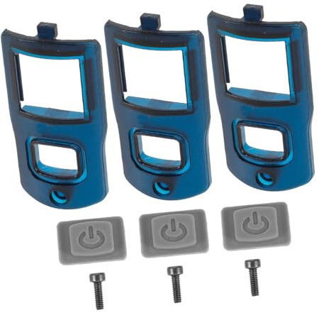 3 Stück Mikrofon Schalterpanel 305 Kabellos, Gummi Blau | Schutzabdeckung, 305 Modell, Kratz und Abriebfest, Angenehmer Halt, Ersatzteil für Handmikrofon
