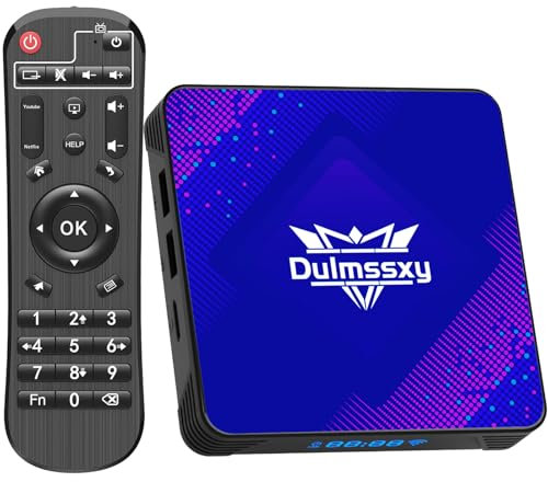 Dulmssxy Android 13.0 TV Box, 4 GB di RAM 32 GB di ROM RK3528 Quad-Core 64 bit Smart TV Box, supporta 2.4G/5G WiFi6 10/100M Ethernet BT5.0 USB 3.0 DLNA H.265, Cortex-A53 Mali 450 MP2 GPU HDMI2.0 8K