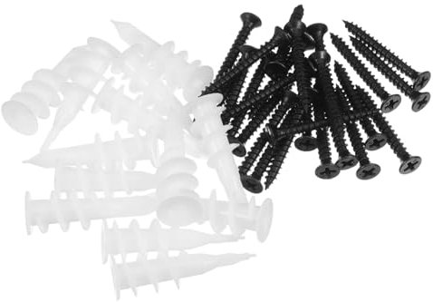 Generisch 100 Sätze Expansionsschraube edelstahlschrauben Schraubanker Trockenbau Wandschrauben und Dübel Trockenbau Maueranker für Trockenbau Wandanker Verschluss Rostfreier Stahl Black
