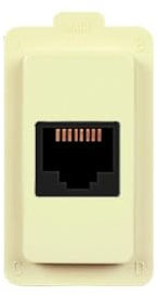 1 MODULO PRESA TELEFONICA, BIANCO, COMPATIBILE CON BTICINO MAGIC, PRESA TELEFONO, CONNETTORE RJ11, MODULI E FRUTTI 100% COMPATIBILI, MATERIALI DI ALTA QUALITA'