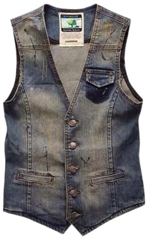 Chaleco vaquero para hombre, sin mangas, motorista, chaleco para hombre, chaqueta bomber, chaqueta de verano, chaleco de trabajo, vintage, vaquero, solapa, chaleco de pescador, chaleco de pesca con