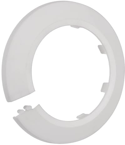 TOP-VIGOR 10 Stück 64 mm Rohrabdeckung Dekoration, einrastende PP-Kunststoff-Rosetten-Rohrmanschette für Wasserleitung, Abflussleitung, WC-Abflussrohr, Wandrohreingang, Dekoration, Zierleiste und