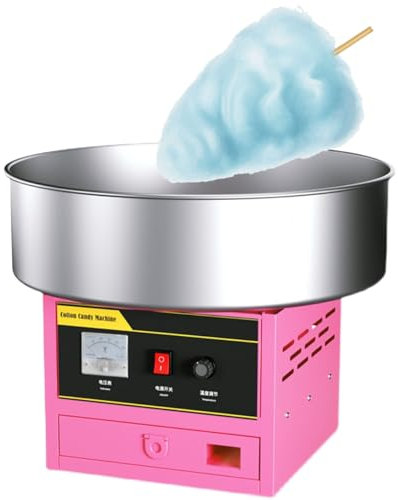 Candy Floss Machine for Kids,Electric Cotton Candy Makers,Candy Floss Maker,Perfect for Family Party Amusement Park Carnival,Pink-220V