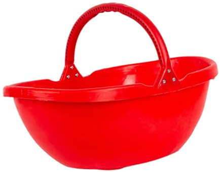 KiBcsLic Cestino per la Raccolta delle Bacche da Giardino, Versatile, Leggero, Portatile, per la Raccolta in Cucina e nel Cortile, Rosso