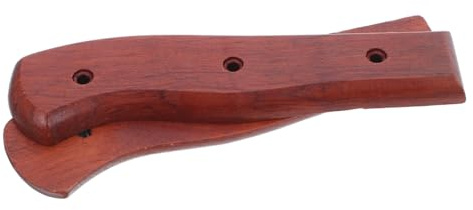 MAGICLULU Handle Replacement Wooden Handle for Kitchen Knives with Non-Skid Cutter Grip Ergonomic Repair Parts Includes 2 Handles and 4 Pairs of Nuts for Cleavers and Choppers