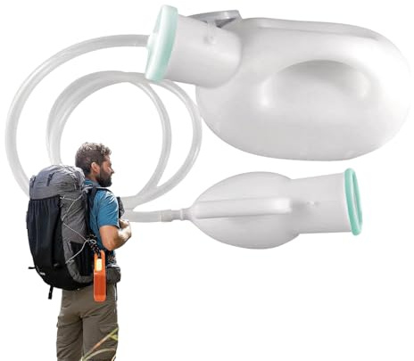 Botella de urinario macho - COLECTOR DE PROPACIÓN 2000 ML, Cámara médica | resistente a fugas duraderas | Almacenamiento de líquidos sanitarios conveniente para viajes de carretera de edad avanzada a
