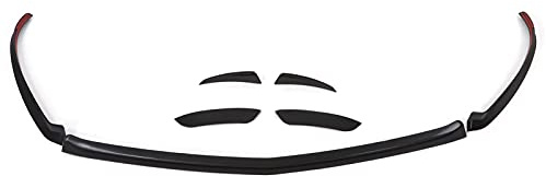 Kuuleyn 7 pièces de couverture de becquet de lèvre de ventilation de pare-chocs avant de voiture garniture de remplacement ABS pour Mercedes classe A W177 AMG Line 2018 +
