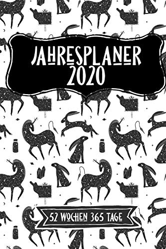 Jahreskalender 2020 52 Wochen 365 Tage: -53 Wochen undatiert A5 Notizbuch für Notizen & Termine Wochenplaner 200 Seiten