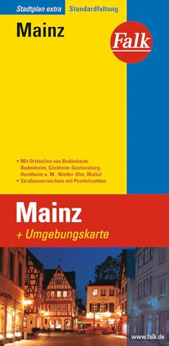 Falk Stadtplan Extra Standardfaltung Mainz