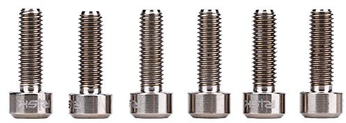 M5 x 16mm Alloy Stem Bolts, Bicycle Stem Screw for Bicycle Disc Brake Caliper/Handlebar Stem/Rear Rack/Water Bottle Cage Holder, 6PCS()
