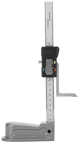 Höhenmesser, 0-150 mm Elektronisches Höhenmessgerät mit schwerer Edelstahlbasis Höhenmessschieber Tiefenmesswerkzeug für Holzarbeiten