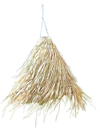 Suspension paille 50 cm, Suspension luminaire naturelle, Luminaire bohème en paille