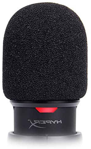 SUNMON Compatible avec HyperX SoloCast - Microphone Filtre anti-pop, Réduction du bruit Gaming Mic Foam Covers Mic Foam Cover Pop Filter White
