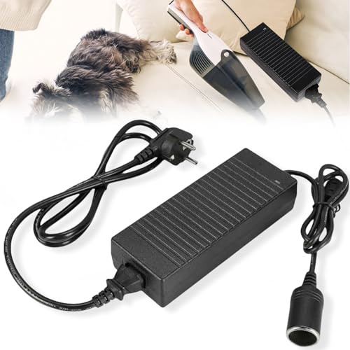 Adaptateur secteur pour voiture, convertisseur de tension 230 V vers 12 V, 180 W/15 A, adaptateur onduleur avec prise allume-cigare, adaptateur secteur AC vers CC pour glacière, aspirateur de voiture