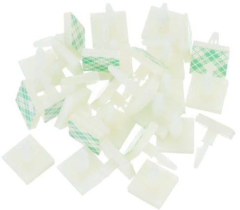 QUARKZMAN 55 Stk. Selbstklebende PCB-Abstandshalter, Klebrige Nylon-Isolierabstandshalter für PCB-Platine, Unterstützungshöhe 0,24, Passend für PCB-Lochdurchmesser 3mm bis 3,2mm, Weiß