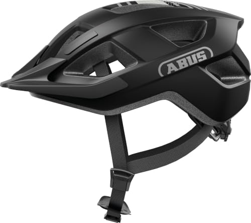 ABUS Aduro 3.0 LED cykelhjälm - sportig cityhjälm i snygg design för vardagliga och sportiga turer - med bakljus - för dam och herr - storlek M, svart