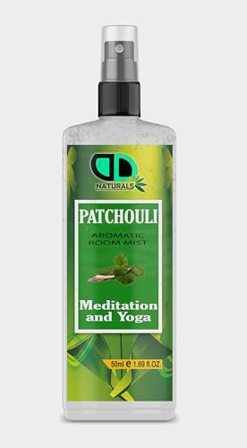 DD Patchouli Room, Linen & Pillow Spray – Natural Patchouli Essential Oil Mist, Calming Aromatherapy, Fresh Linen Scent, Non-Toxic, Smoke-Free Home & Car Air Freshener, 50ml