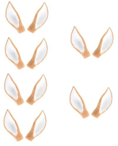 FRCOLOR 6 Paare Künstliche Hirschohren Haare Diy Accessoires Dekorative Kopfschmuckstütze Hirschohr Haarstütze Hirsch Cosplay Ohren Haarreifen Selber Machen Hirschgeweih Haarband Kunstfell
