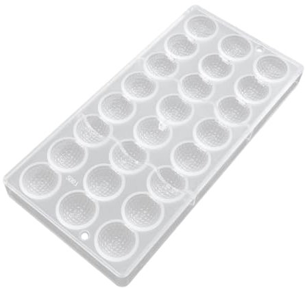 Cabilock Wave Dot Chocolate Mold Golf Semi-Spherical Baking Tool for Cake Making at Home