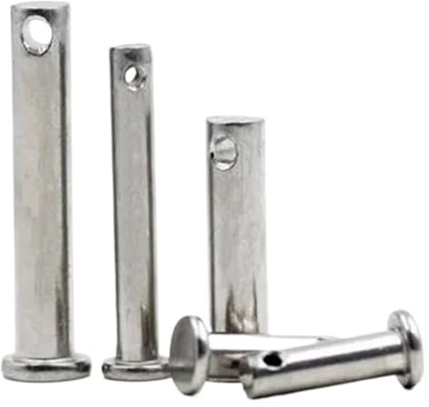Connettore a cerniera, M8 * 20/25/30/35/40/45/50/55/60/65/70/80/90/100 Perni a testa piatta in acciaio inossidabile 304 con perno a cerniera con foro(80mm 2pcs)