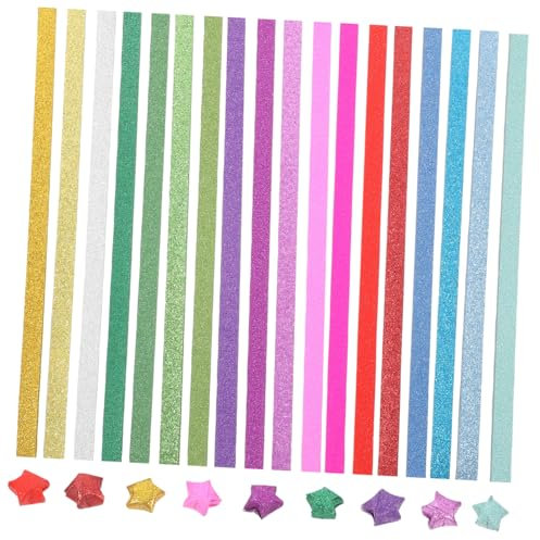 CIMAXIC 720blätter Glitzer-origami-papier Für Bastelprojekte Einseitig Farbig Farben Für Erwachsene Geeignet Für Diy Scrapbooking Und Kunsthandwerk