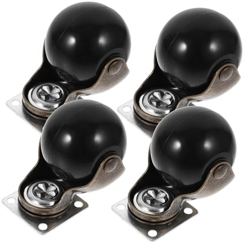 Healifty 4pcs Wheel Spherical Wheel Chair Casters Replacement for Office Furniture Chair Moving Heavy Duty Use