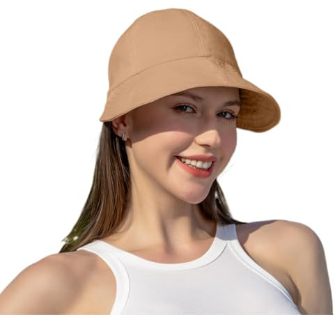 YAMEE Cappello da Sole Donna con Tesa Larga,Cappello da Spiaggia Donna Leggero,Protezione UV,Asciugatura Rapida