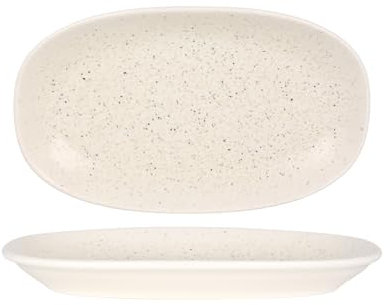 Bonna Placa de servicio - Luca Sand - Porcelana - 24x14 cm - juego de 2