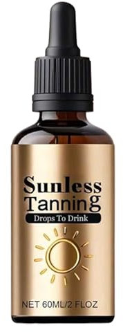 Gocce Di Abbronzatura Senza Sole Da Bere, Gocce Di Abbronzatura Bevibili, Abbronzatura Per Il Viso E Corpo, Bagliore Radiante Sempre, Duratura E Idratante, 60 Ml, Per Vacanze In Spiaggia, Salone Di Be