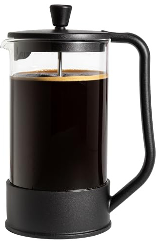 Primula French Press Coffee Maker, Heat Resistant Borosilicate Glass with Stainless Steel Filters, 8 Cup, 34 oz, Black