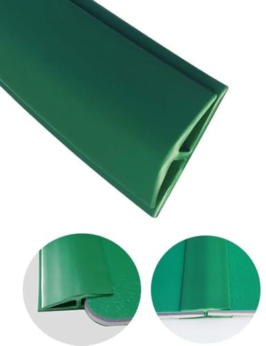 UTTDP Tira de transición de Alfombra a baldosa de PVC Resistente | Fácil instalación y Longitud Personalizable for una transición Suave del Piso(Green,Length 2m(6.5ft))